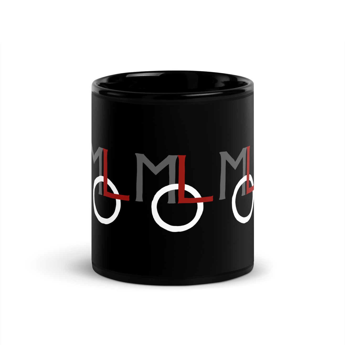 Taza negra brillante MLO