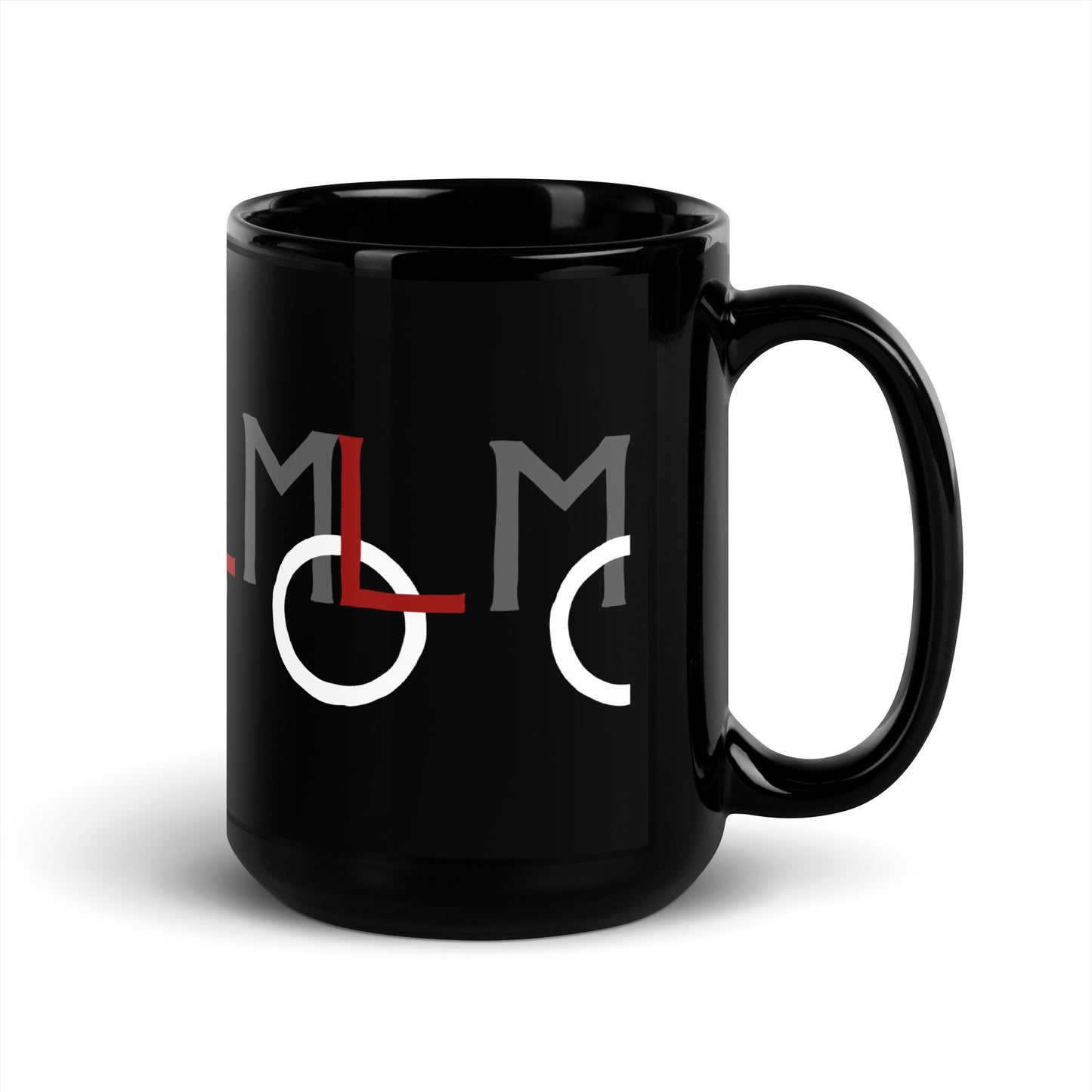 Taza negra brillante MLO