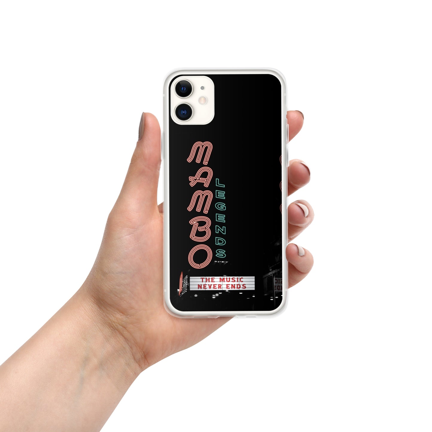 The Music Never Ends Clear Case for iPhone®