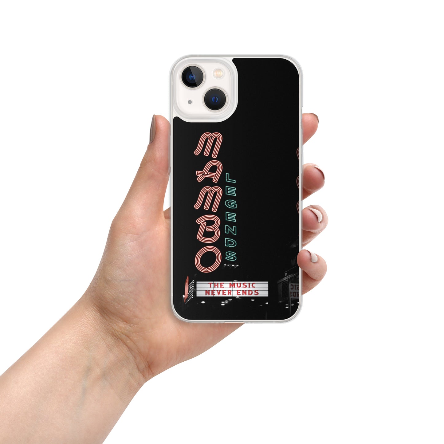 The Music Never Ends Clear Case for iPhone®