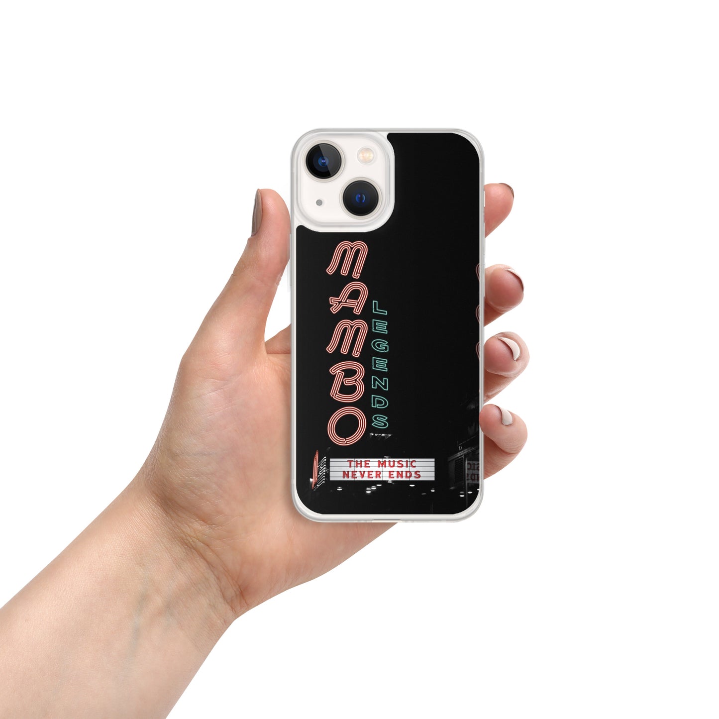 The Music Never Ends Clear Case for iPhone®