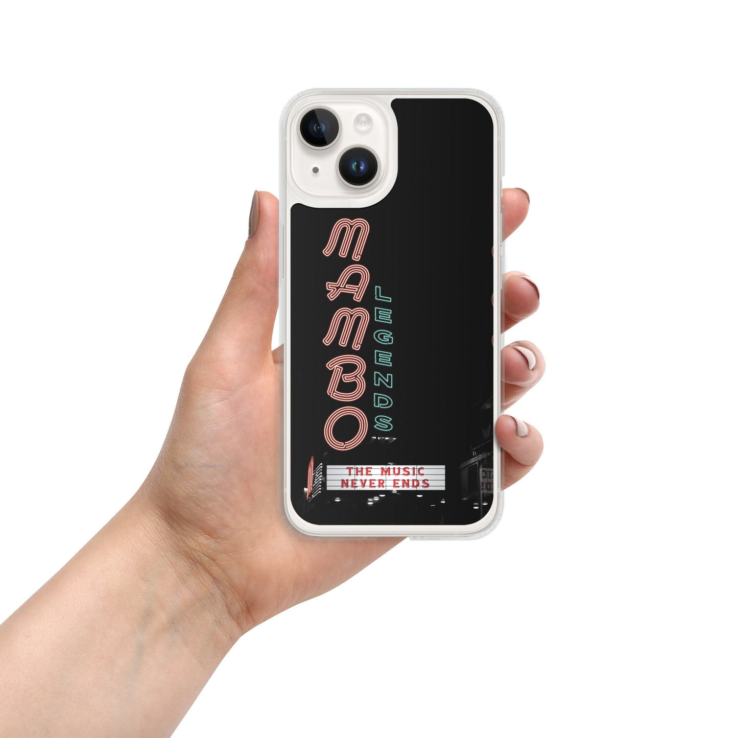 The Music Never Ends Clear Case for iPhone®