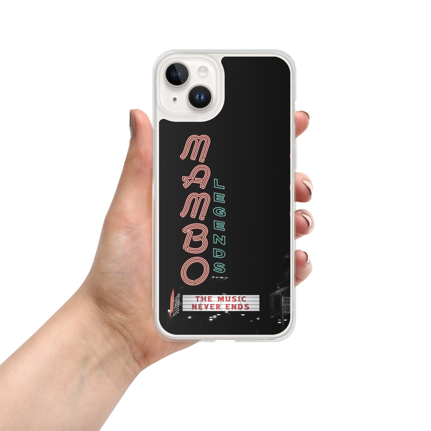 The Music Never Ends Clear Case for iPhone®